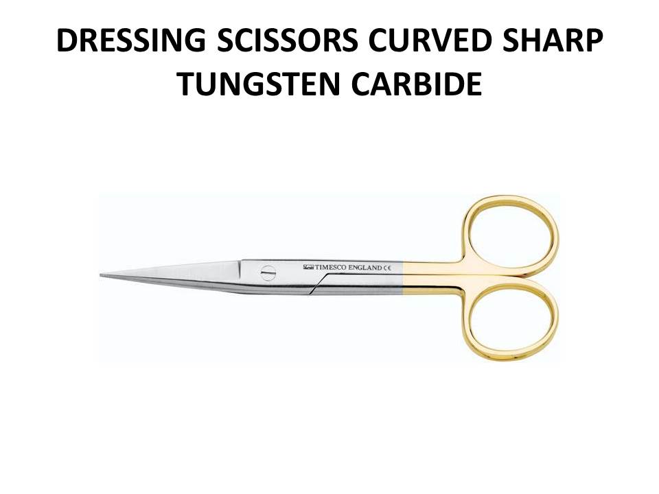 curved tungsten carbide scissor